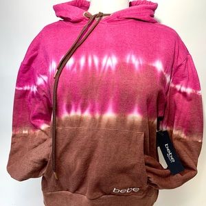 BEBE SPORT SWEATSHIRT HOODIE WOMENS PULLOVER  SIZE L